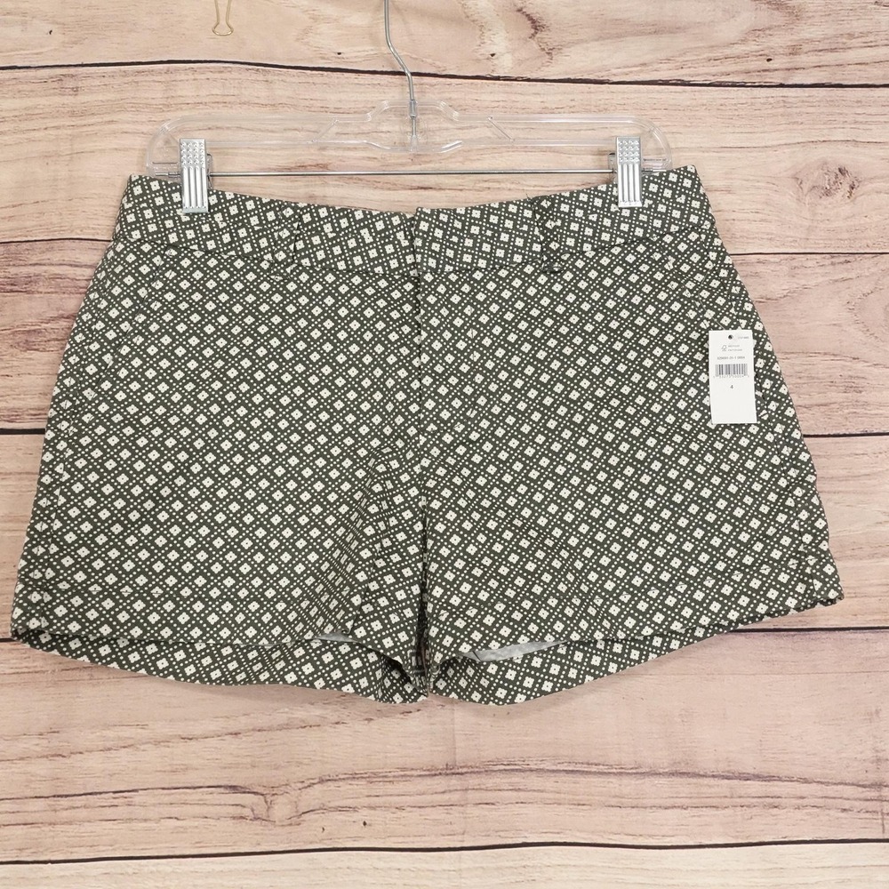 New! Khakis By Gap City 3 Inch Shorts Womens Size 4 Green‎ 31 Waist 3 Inseam